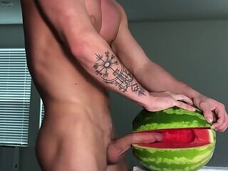 TroyxBrandt Fucking A Watermelon 🍉